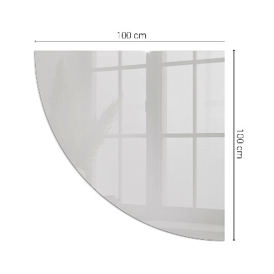 Sticlă semiovală sub sobă Culoare Gri