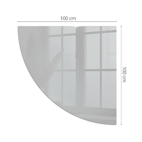 Sticlă semiovală sub sobă Culoare Gri deschis