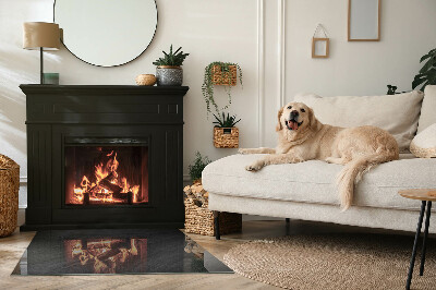 Sticlă dreptunghiulară sub sobă Model de piatră naturală