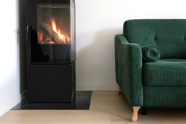 Sticlă dreptunghiulară sub sobă Model de piatră naturală