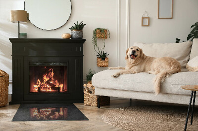 Sticlă dreptunghiulară sub sobă Model de piatră naturală