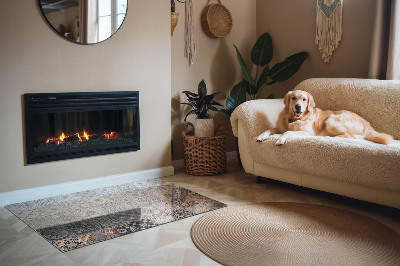 Placă de sticlă dreptunghiulară șemineu Modele decorative cu plăci