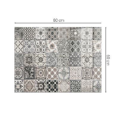 Placă de sticlă dreptunghiulară șemineu Modele decorative cu plăci