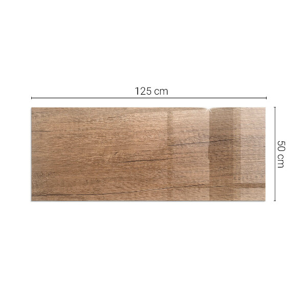 Sticlă dreptunghiulară sub sobă Model inspirat din lemn