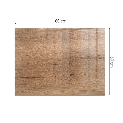 Sticlă dreptunghiulară sub sobă Model inspirat din lemn