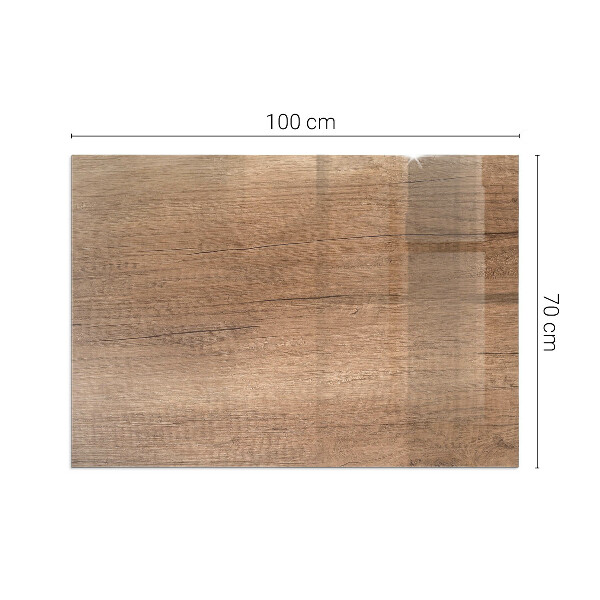 Sticlă dreptunghiulară sub sobă Model inspirat din lemn