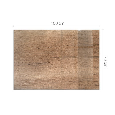 Sticlă dreptunghiulară sub sobă Model inspirat din lemn