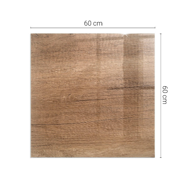 Sticlă dreptunghiulară sub sobă Model inspirat din lemn