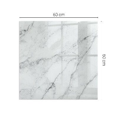 Sticlă dreptunghiulară sub sobă Accente de marmură cu vene delicate