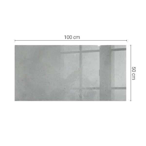 Placă dreptunghiulară din sticlă pentru șemineu Structură de beton cu efect