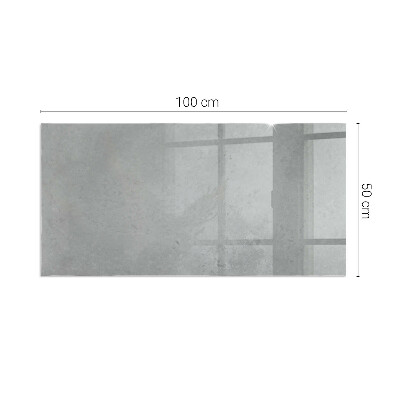 Placă dreptunghiulară din sticlă pentru șemineu Structură de beton cu efect