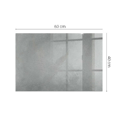 Placă dreptunghiulară din sticlă pentru șemineu Structură de beton cu efect