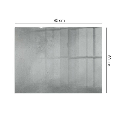 Placă dreptunghiulară din sticlă pentru șemineu Structură de beton cu efect