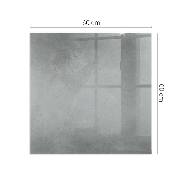 Placă dreptunghiulară din sticlă pentru șemineu Structură de beton cu efect