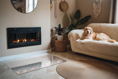 Sticlă dreptunghiulară sub sobă Forme în miniatură