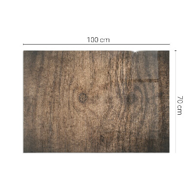 Placă de sticlă dreptunghiulară șemineu Model de lemn de pin