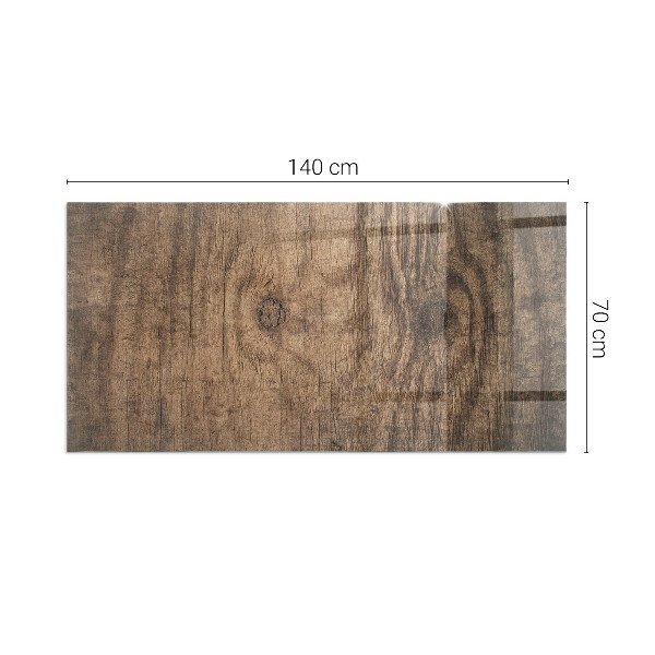 Placă de sticlă dreptunghiulară șemineu Model de lemn de pin