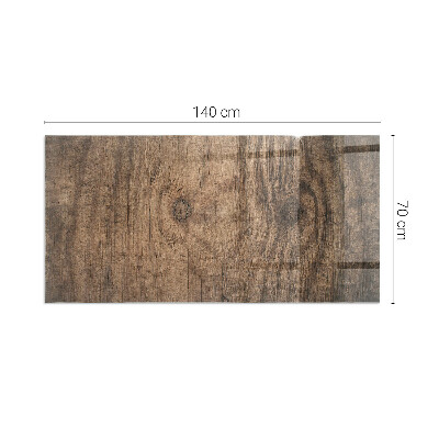 Placă de sticlă dreptunghiulară șemineu Model de lemn de pin