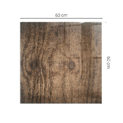 Placă de sticlă dreptunghiulară șemineu Model de lemn de pin