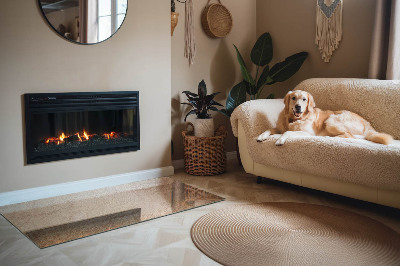 Sticlă dreptunghiulară sub sobă Natura structurii din piatră