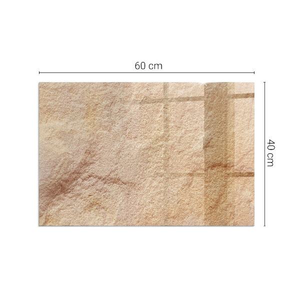 Sticlă dreptunghiulară sub sobă Natura structurii din piatră