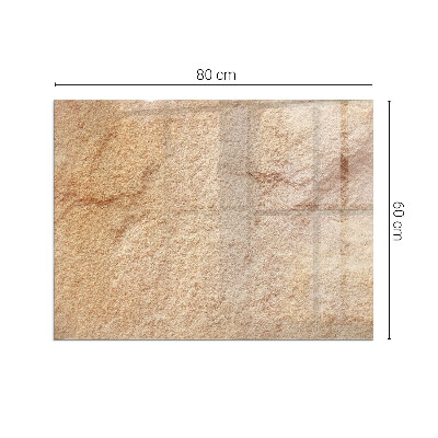 Sticlă dreptunghiulară sub sobă Natura structurii din piatră