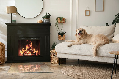 Sticlă dreptunghiulară sub sobă Natura structurii din piatră