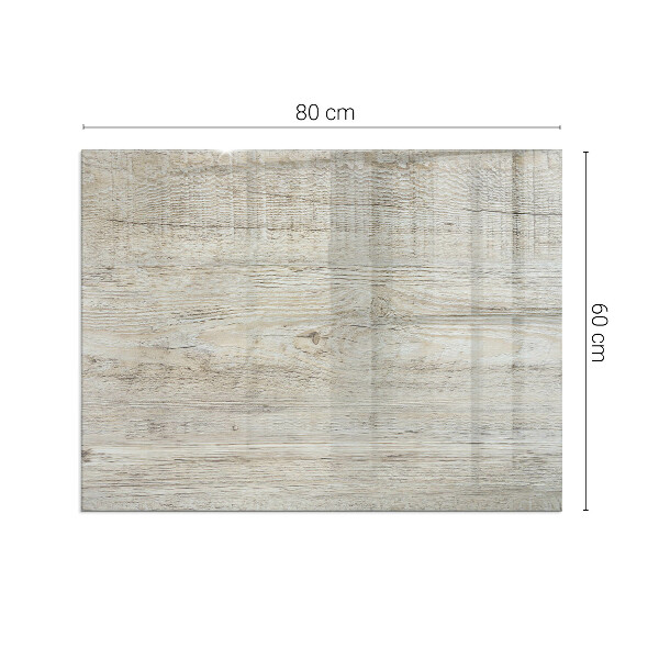 Placă de sticlă dreptunghiulară șemineu Model natural de lemn deschis la culoare