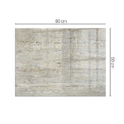 Placă de sticlă dreptunghiulară șemineu Model natural de lemn deschis la culoare