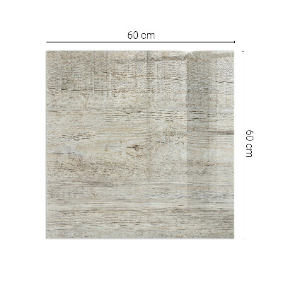 Placă de sticlă dreptunghiulară șemineu Model natural de lemn deschis la culoare