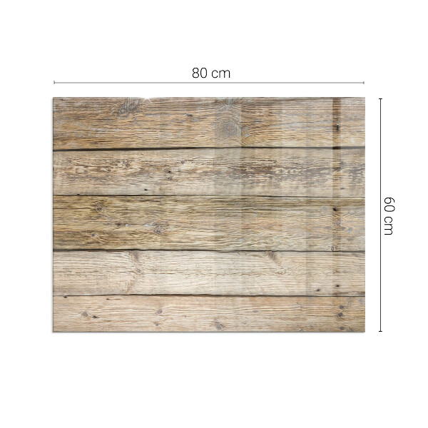 Placă dreptunghiulară din sticlă pentru șemineu Mozaic din lemn în machetă