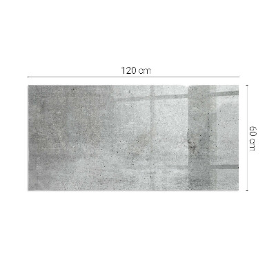 Sticlă dreptunghiulară sub sobă Model de beton brut