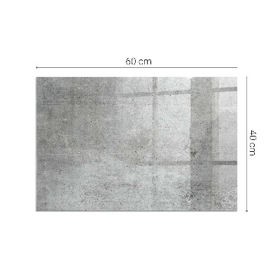 Sticlă dreptunghiulară sub sobă Model de beton brut