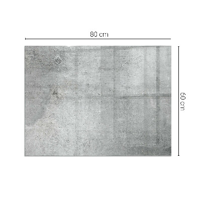 Sticlă dreptunghiulară sub sobă Model de beton brut