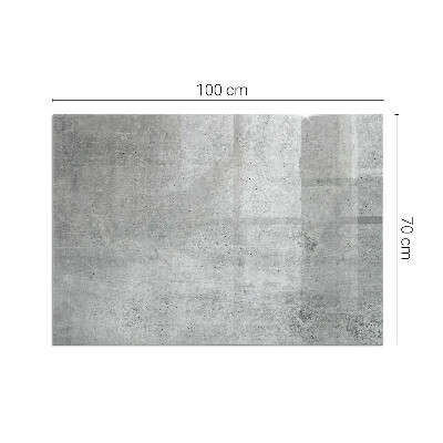 Sticlă dreptunghiulară sub sobă Model de beton brut