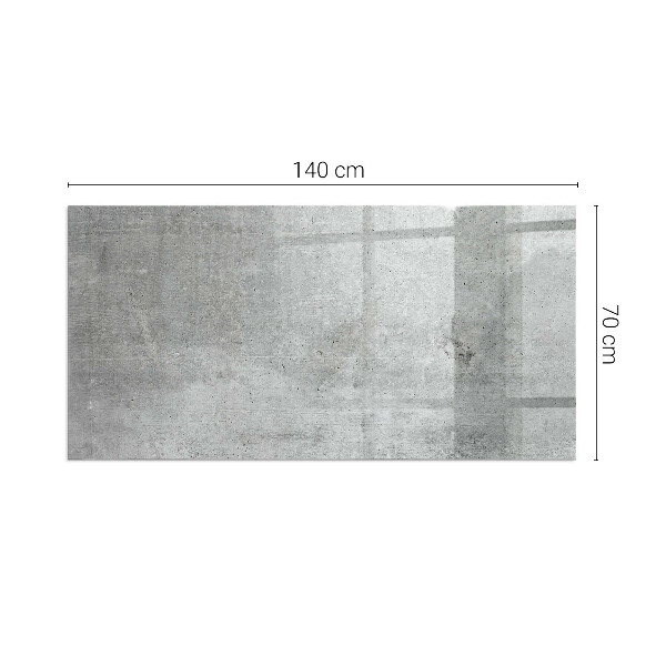 Sticlă dreptunghiulară sub sobă Model de beton brut