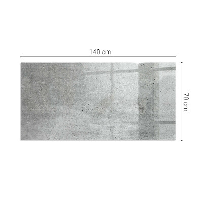 Sticlă dreptunghiulară sub sobă Model de beton brut