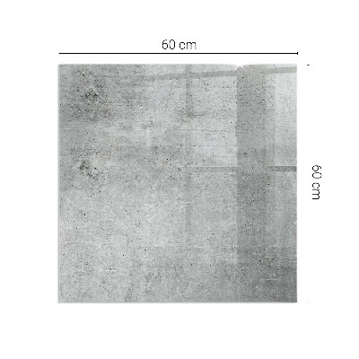 Sticlă dreptunghiulară sub sobă Model de beton brut