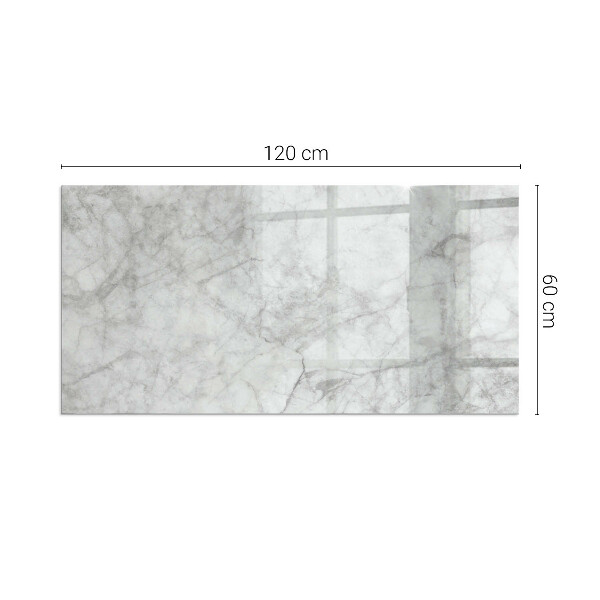 Sticlă dreptunghiulară sub sobă Textură de marmură într-un stil elegant