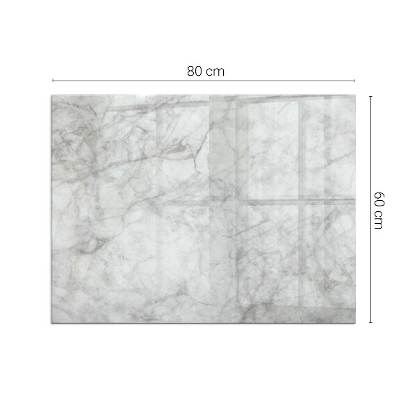 Sticlă dreptunghiulară sub sobă Textură de marmură într-un stil elegant