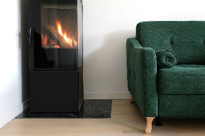 Placă de sticlă dreptunghiulară șemineu Motiv elegant din marmură