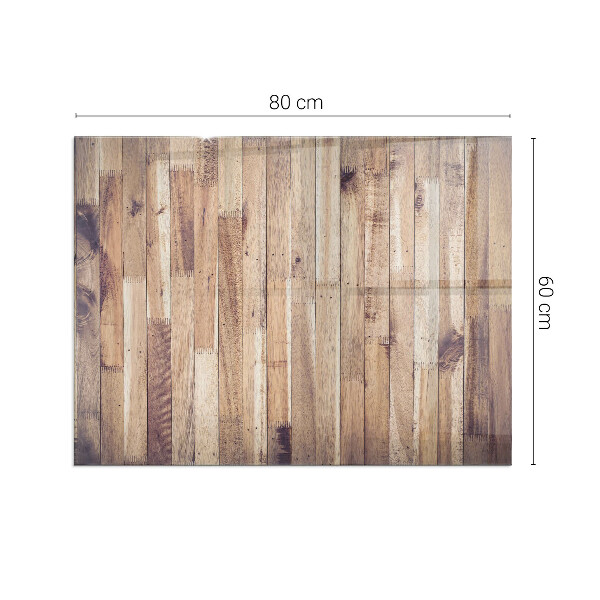 Sticlă dreptunghiulară sub sobă Model din lemn într-un aranjament geometric