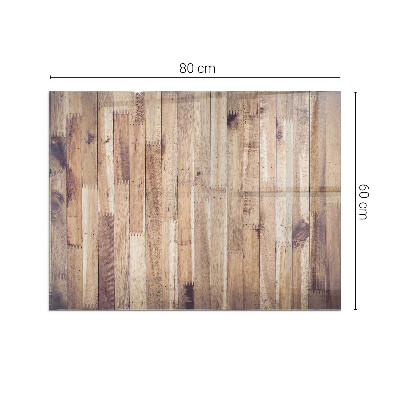 Sticlă dreptunghiulară sub sobă Model din lemn într-un aranjament geometric