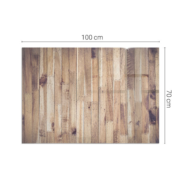 Sticlă dreptunghiulară sub sobă Model din lemn într-un aranjament geometric