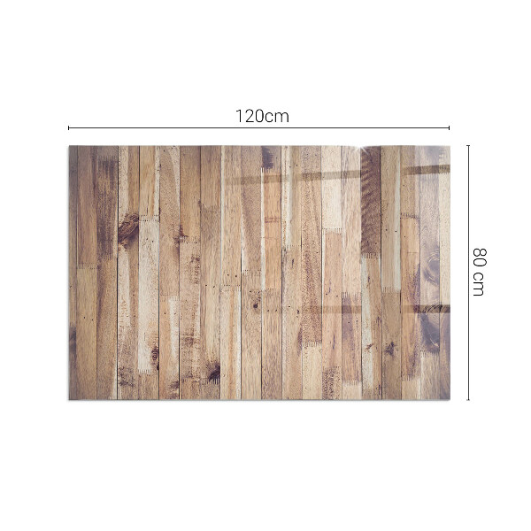 Sticlă dreptunghiulară sub sobă Model din lemn într-un aranjament geometric