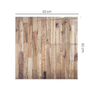 Sticlă dreptunghiulară sub sobă Model din lemn într-un aranjament geometric