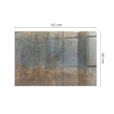 Placă dreptunghiulară din sticlă pentru șemineu Model abstract cu texturi variate