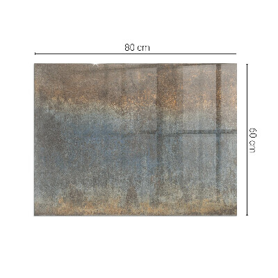 Placă dreptunghiulară din sticlă pentru șemineu Model abstract cu texturi variate