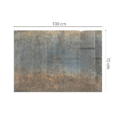 Placă dreptunghiulară din sticlă pentru șemineu Model abstract cu texturi variate