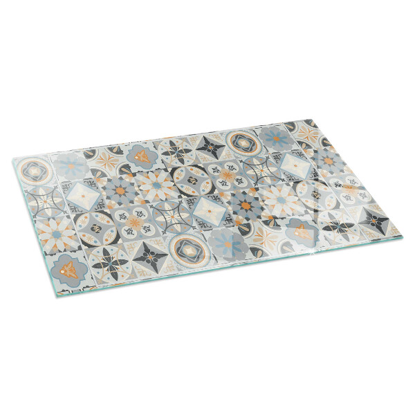 Placă de sticlă dreptunghiulară șemineu Modele de mozaic în forme de plăci